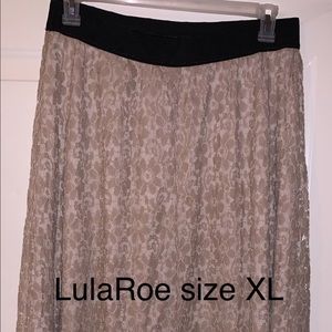 LulaRoe Lucy Long lace skirt.